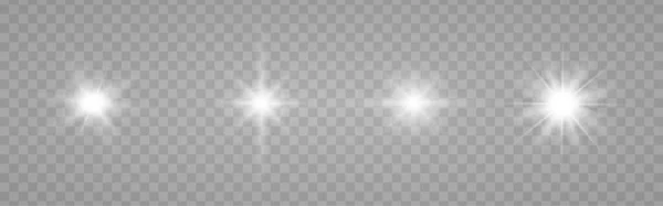 Сонячне Світло Спеціальної Лінзи Спалахує Світло Впливає Прозорий Фон Векторні — стоковий вектор