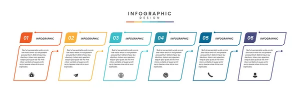 Étapes Visualisation Des Données Métier Chronologie Processus Infographie Modèle Conception — Image vectorielle