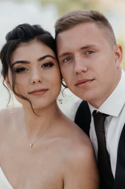 Güzel gelin ve damadın portresi. Yüksek kalite fotoğraf