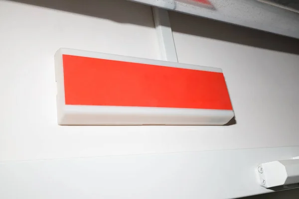 Caixa Alarme Incêndio Parede Cimento Para Aviso Sistema Segurança Local — Fotografia de Stock