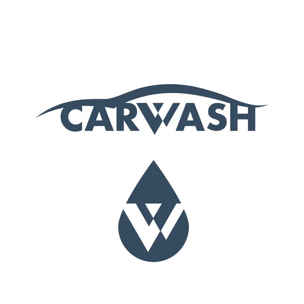 Шаблон Логотипа Vector Car Wash Изолированная Векторная Иллюстрация — стоковый вектор