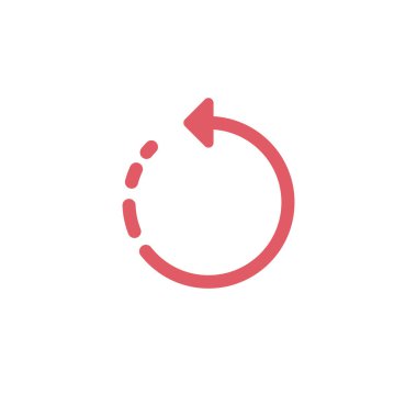 Simgeyi tazele. Yedek sembol oku. Web güncelleme işareti. Hisse Vektörü illüstrasyonu beyaz arkaplanda izole edildi.