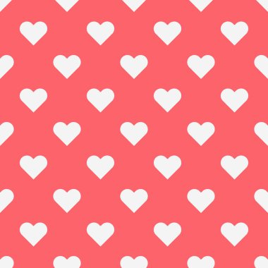 Basit kalpler kusursuz vektör deseni. Sevgililer Günü geçmişi. Süs, hediye ambalaj kağıdı, şablon dolguları, web sayfası arka planı, yüzey dokusu ve kumaşlarda kullanılabilir..