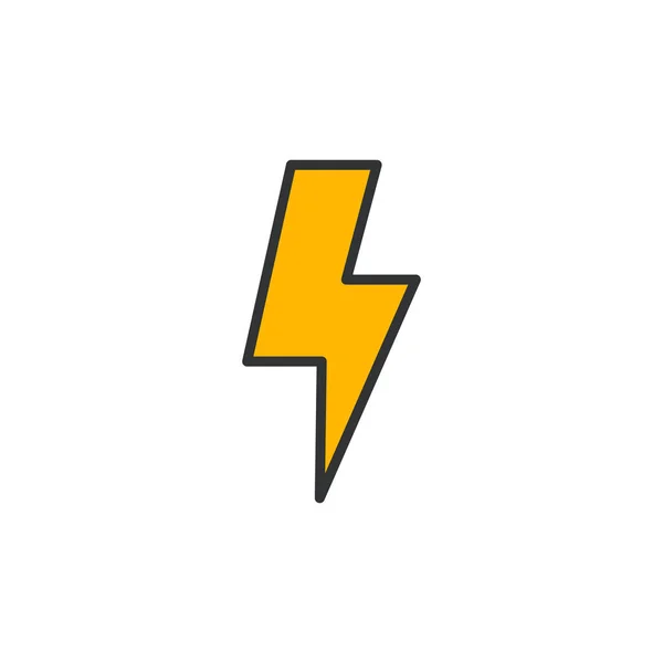 Lightning Icon Illustration Isolated Vector — Stock Vector