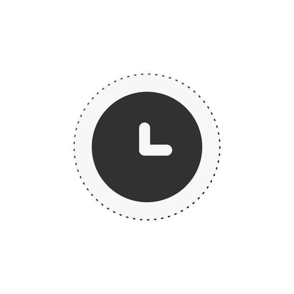 Reloj icono de círculo de tiempo. Símbolo de reloj despertador, cronómetro cronómetro icono del cronómetro logotipo, aplicación, interfaz de usuario. Stock ilustración vectorial aislado sobre fondo blanco. — Archivo Imágenes Vectoriales