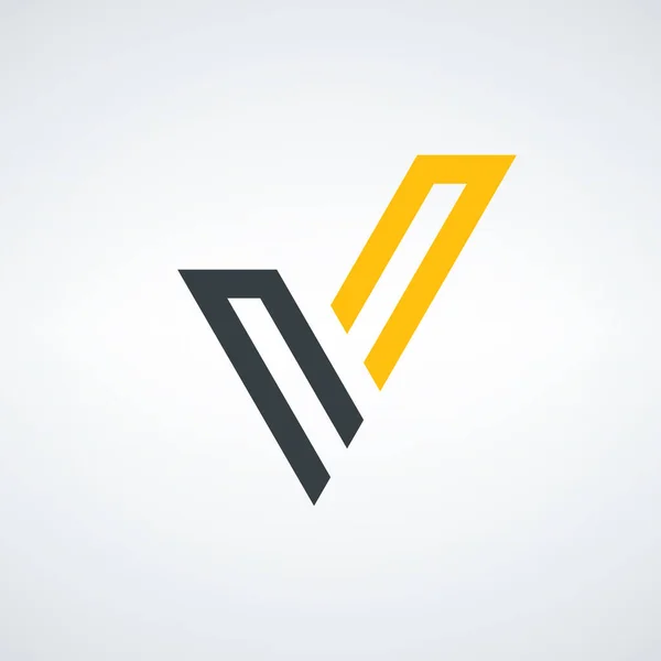 Letter Geometrical Logo Design Template Corporate Style Stock Vector Illustration — Stock vektor