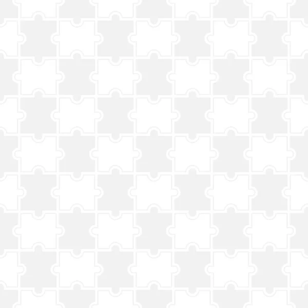 Zökkenőmentes Háttér Üres Kirakós Darabokból Monokróm Geometriai Kialakítású Rács Mozaik — Stock Vector