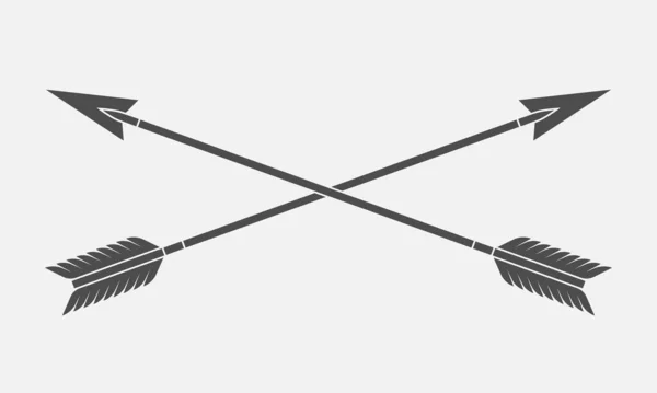 2つの矢印のグラフィックアイコン 交差矢印は白い背景に隔離された署名します ベクターイラスト ロイヤリティフリーのストックイラスト