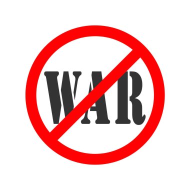 Savaşa hayır işareti ya da sembol. 