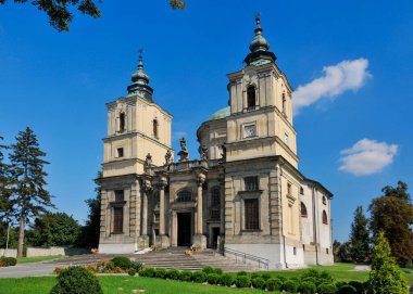 Collegiate Church of St. Josef founded in 1637 by J. Ossoliski. Klimontow, swietokrzyskie Voivodeship, Poland.