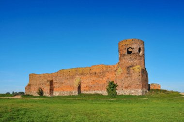 Ruins of medieval castle. Kolo, Greater Poland Voivodeship, Poland.