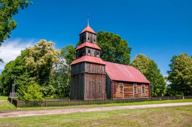 Church of the Holy Heart of Jesus in Dzierzazno Male, village in Greater Poland voivodeship. Poland
