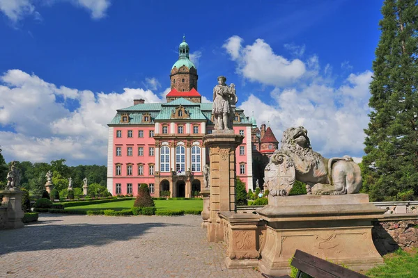 Ruins of palace in Jakubow, Lower Silesian Voivodeship, Poland.
