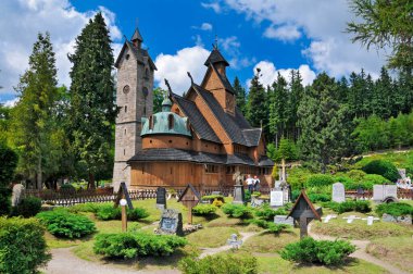 Vang stave church, Karpacz, Lower Silesian Voivodeship, Poland.