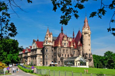 The Moszna Castle. Moszna, Opole Voivodeship, Poland