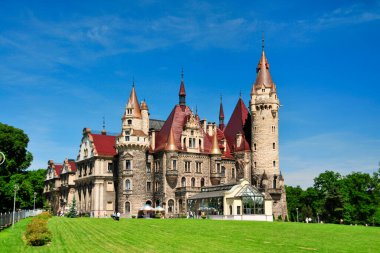 The Moszna Castle. Moszna, Opole Voivodeship, Poland