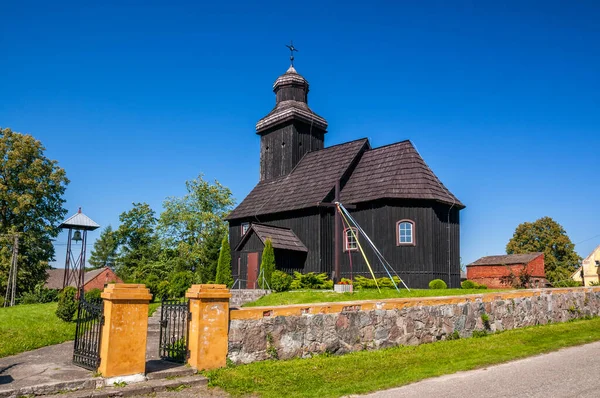 Church James Apostle Krepsk Pomeranian Voivodeship Poland — Zdjęcie stockowe