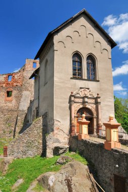 Grodno Castle . Zagorze Slaskie, Lower Silesian Voivodeship, Poland.
