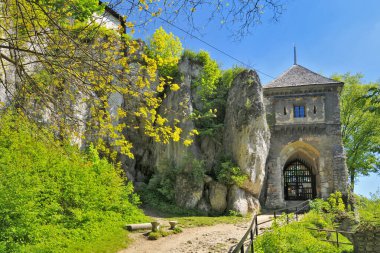 The Ruins of Ojcow Castle. Ojcow, Lesser Poland Voivodeship, Poland