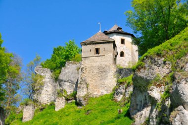 The Ruins of Ojcow Castle. Ojcow, Lesser Poland Voivodeship, Poland