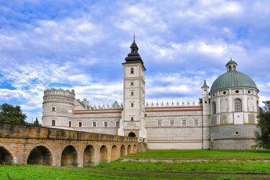 Castle in Krasiczyn, big village in Subcarpathian Voivodeship, Poland.