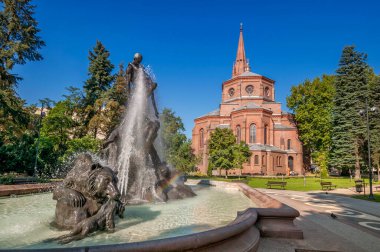 Deluge Fountain. Bydgoszcz, Kuyavian-Pomeranian Voivodeship, Poland.