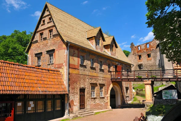 Grodno Castle. Zagorze Slaskie, Lower Silesian Voivodeship, Poland.