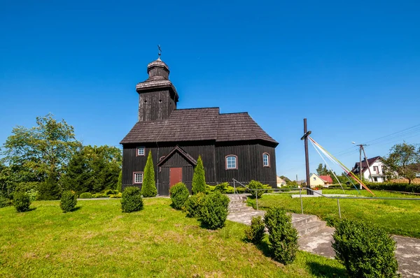 Church James Apostle Krepsk Pomeranian Voivodeship Poland — Zdjęcie stockowe