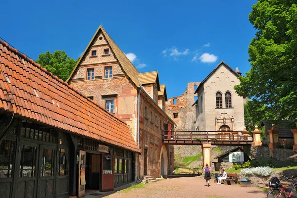 Grodno Castle . Zagorze Slaskie, Lower Silesian Voivodeship, Poland.