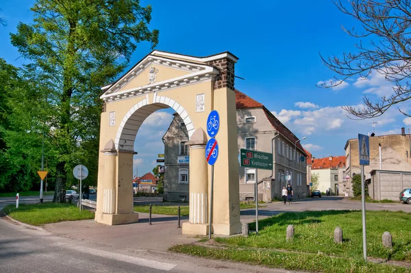Entrance Gate Milicz Lower Silesian Voivodeship Poland — Foto Stock