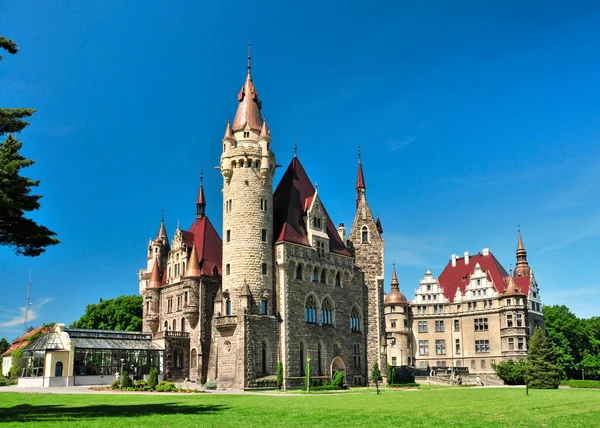The Moszna Castle. Moszna, Opole Voivodeship, Poland