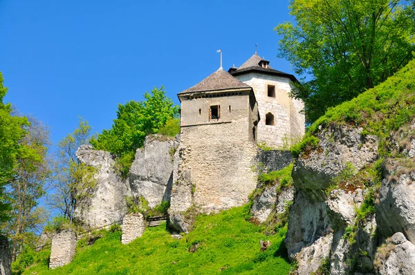 The Ruins of Ojcow Castle. Ojcow, Lesser Poland Voivodeship, Poland