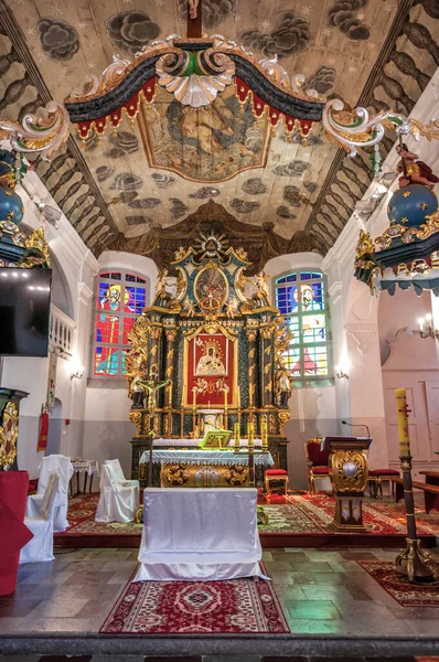 Kerk Van Heilige Apostelen Petrus Paulus Konarzyny Pommeren Woiwodschap Polen — Stockfoto