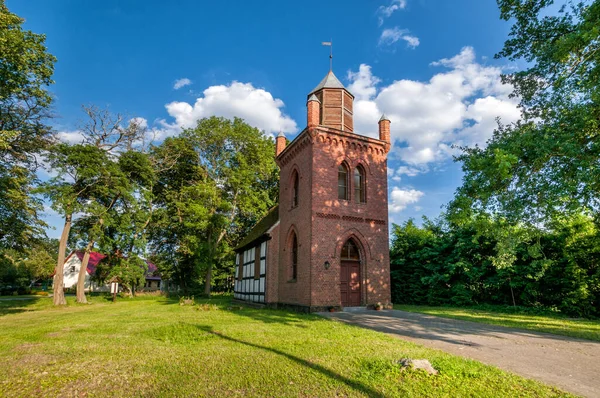 Fachwerkkirche Hubertus Aus Dem Jahr 1793 Nowe Warpno Woiwodschaft Westpommern — Stockfoto