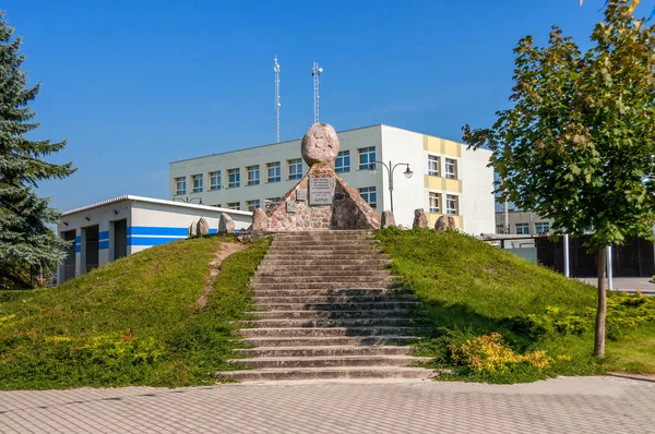 Obelisk Jan Karnowski Brusy Pommerska Vojvodskapet Polen — Stockfoto