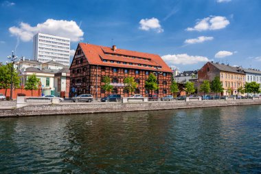 Tahıl ambarına bak. Bydgoszcz, Kuyavian-Pomeranya Voyvodeship, Polonya.