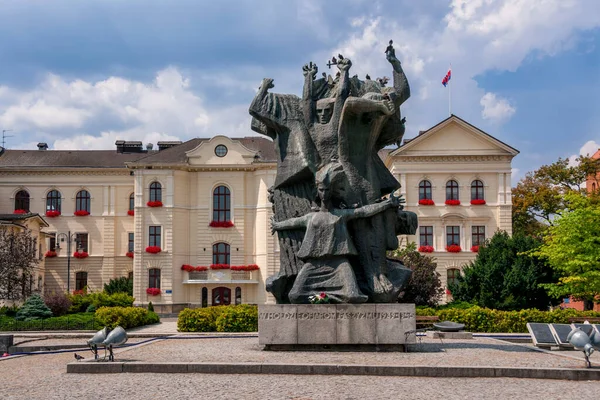 Town Hall Monument Fight Martyrdom Bydgoszcz Land Bydgoszcz Kuyavian Pomeranian — Fotografia de Stock