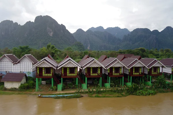 Laos.van ヴァンヴィエン. ストック画像