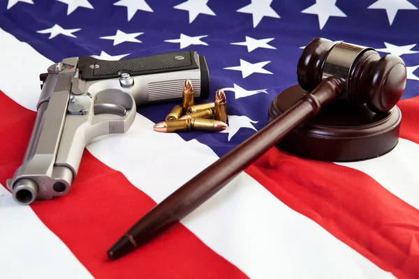 Amerykański pistolet prawa — Zdjęcie stockowe