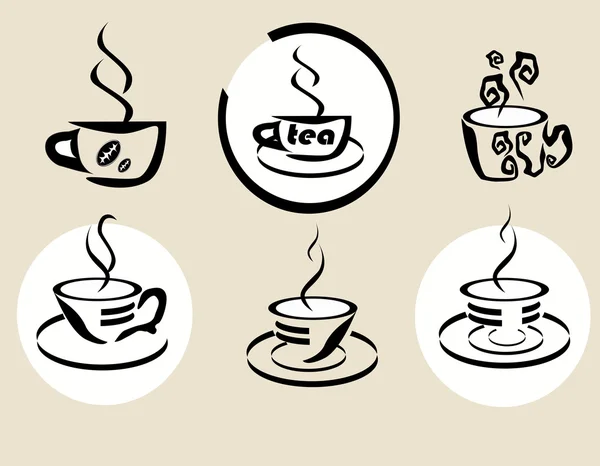 Kahve çay — Stok Vektör