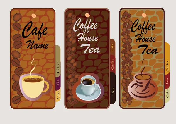 Menu voor restaurant, café, bar, koffiehuis — Stockvector