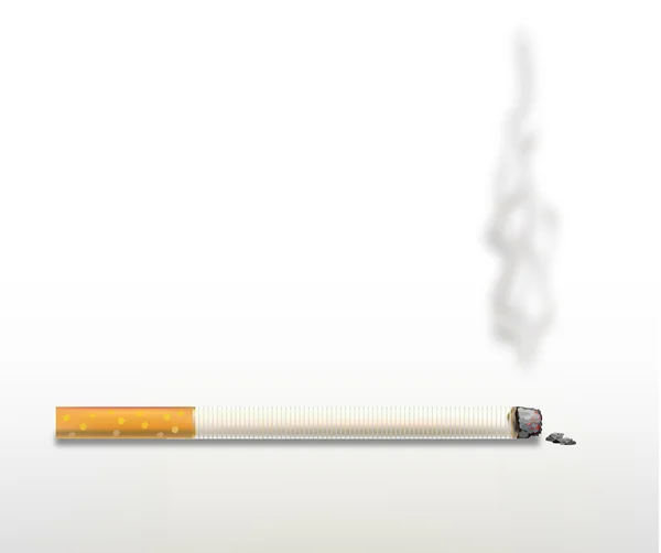 Fumer la cigarette . — Image vectorielle