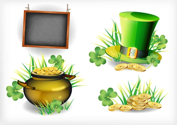 St patrick's day - karta z pozdrow. wektor — Wektor stockowy