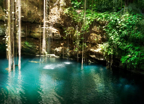 Ik-Kil Cenote, Chichen Itza, Mexico — Stockfoto