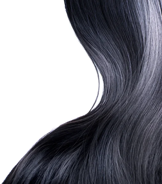 Black Hair Over White — Stock Photo, Image