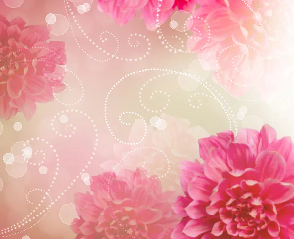 Flowers Abstract Design Art Background. Floral Wallpaper — Stock Photo, Image