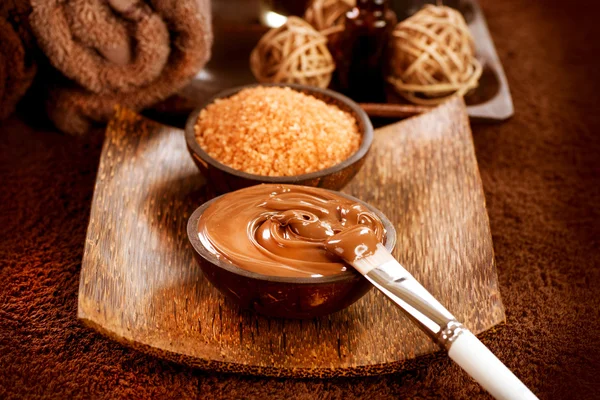 Chocolate Spa Mask — Stock Photo, Image