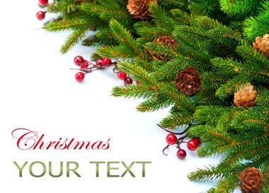 Noel ağacı süsleme sınır tasarlamak