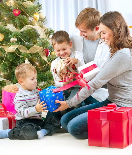 Famiglia di Natale Foto Stock