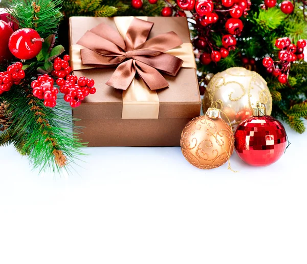 Regalo di Natale e decorazioni — Foto Stock